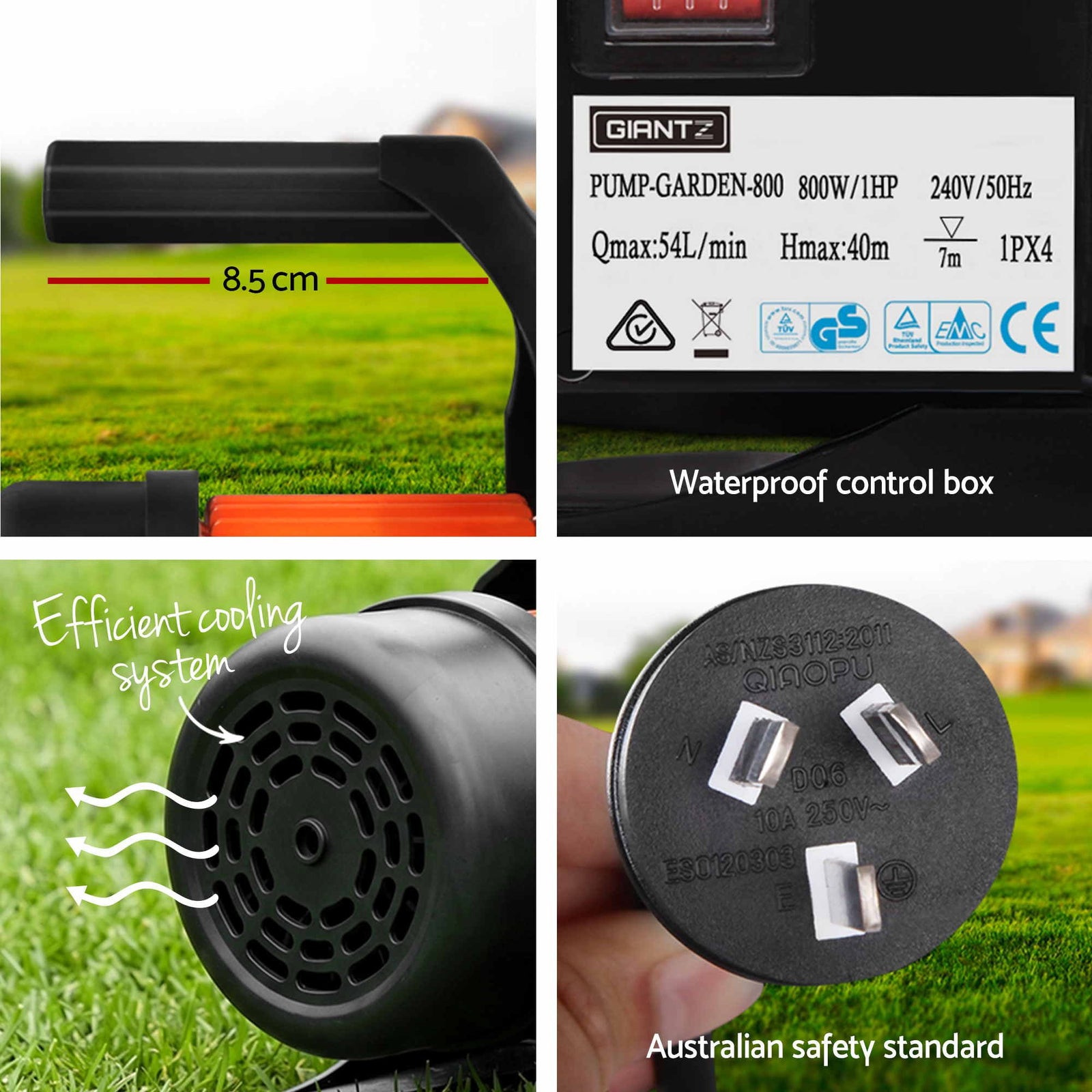 Giantz Garden Water Pump Auto Controller Tank Farm Irrigation House 800W Max.