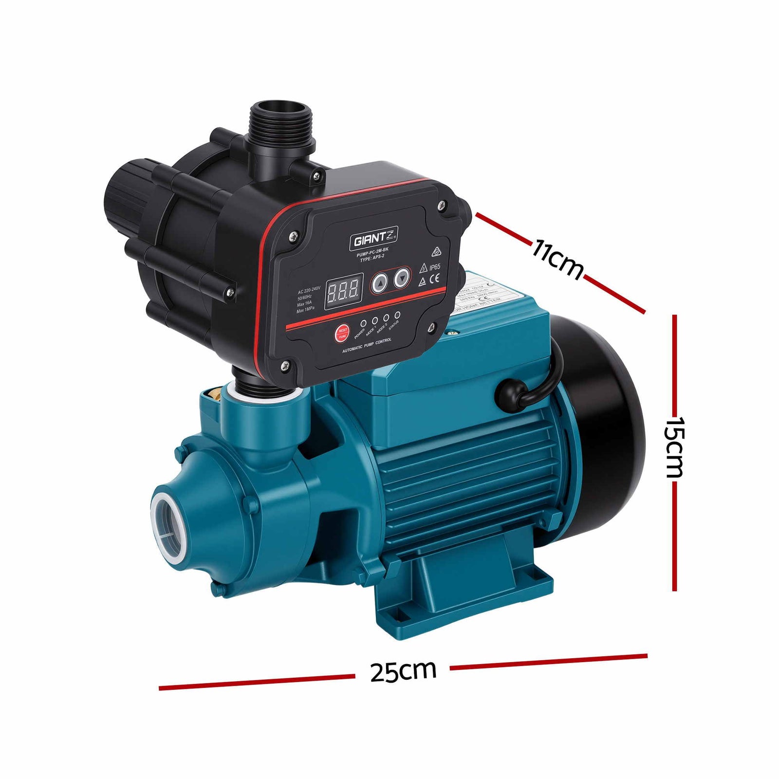 Giantz Peripheral Water Pump Auto Controller Booster Garden Irrigation 0.5HP
