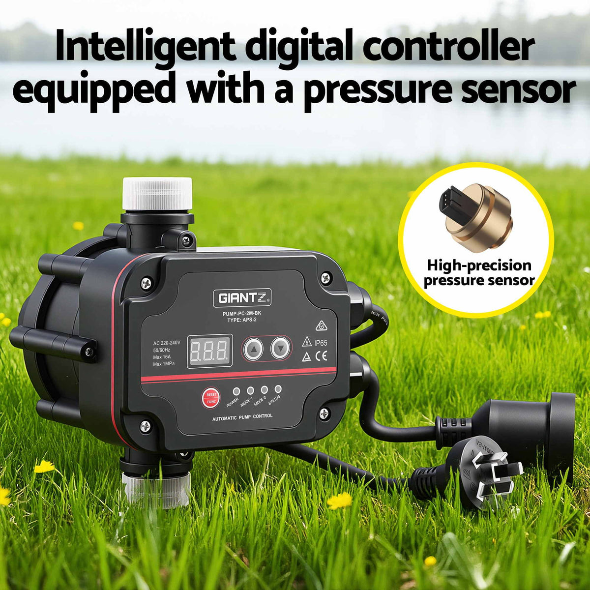 Giantz Peripheral Water Pump Auto Controller Booster Garden Irrigation 0.5HP