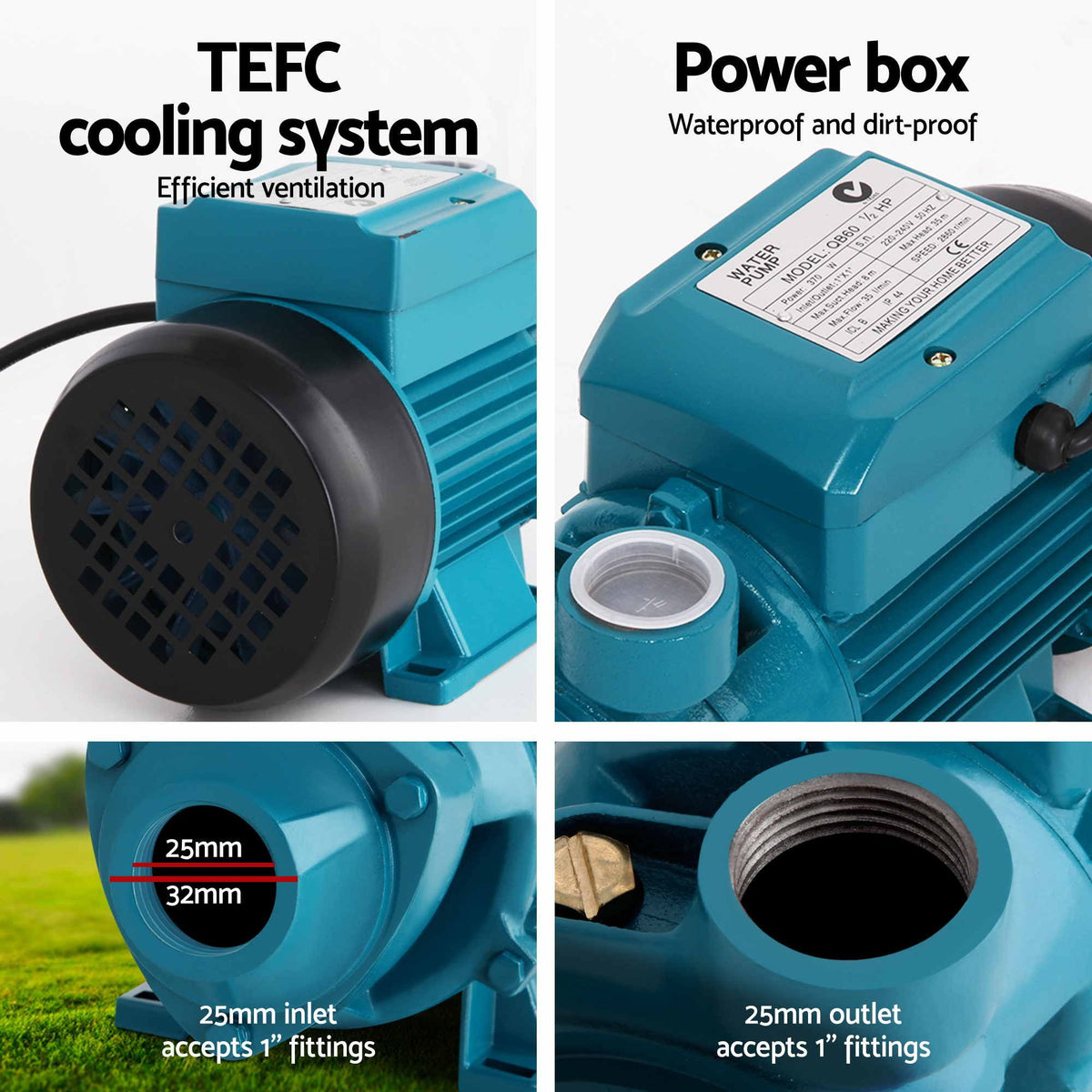 Giantz Peripheral Water Pump Auto Controller Booster Garden Irrigation 0.5HP