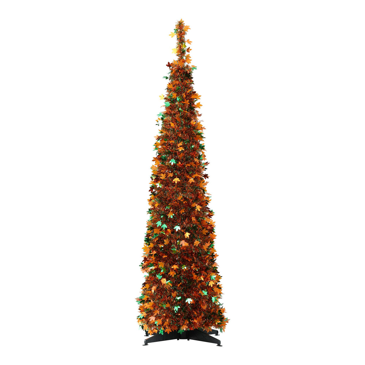 Jingle Jollys 160cm Pop Up Christmas Tree Artificial Christmas Tree Golden Maple Leaf