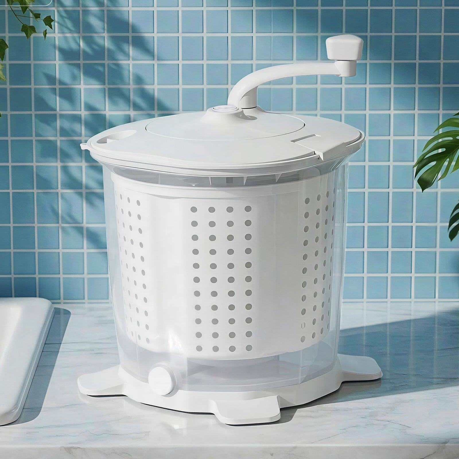 Devanti Portable Washing Machine Manual Spin Dryer Compact for Camping Caravan Apartment