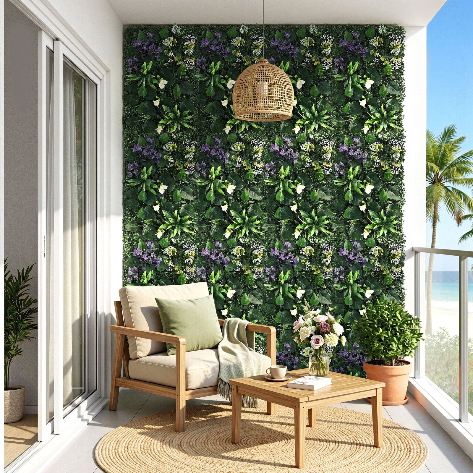 Gardeon 4PCS Artificial Plant Wall Panels 40X60CM Boxwood Panel Hedge Grass Backdrop Backyard Green Decor