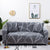 Anyhouz 3 Seater Sofa Cover Dark Gray Style and Protection For Living Room Sofa Chair Elastic Stretchable Slipcover