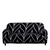 Anyhouz 4 Seater Sofa Cover Black Style and Protection For Living Room Sofa Chair Elastic Stretchable Slipcover