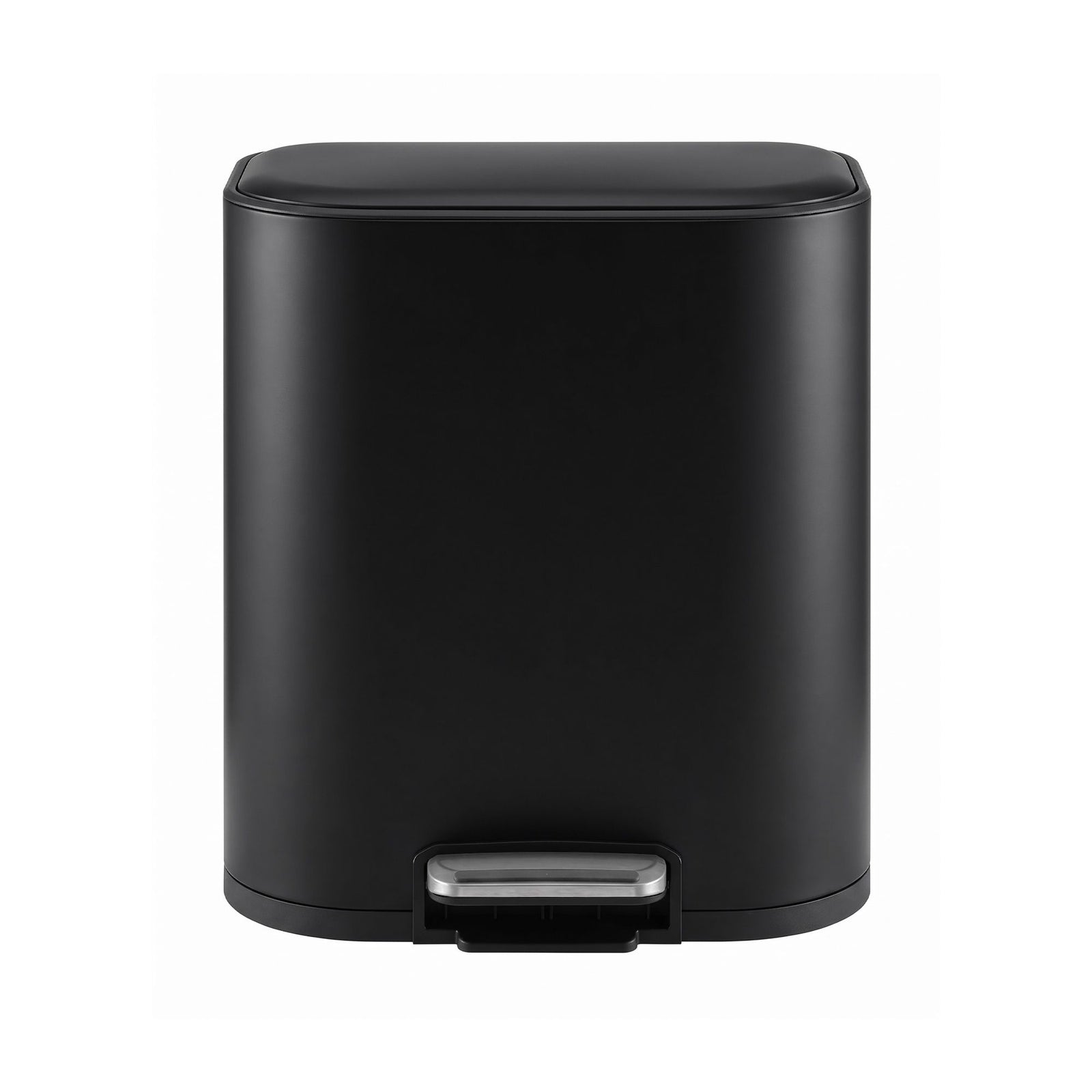 Cefito 20L Trash Bin Steel Pedal Bins Soft Close Kitchen Rubbish Waste Can Black