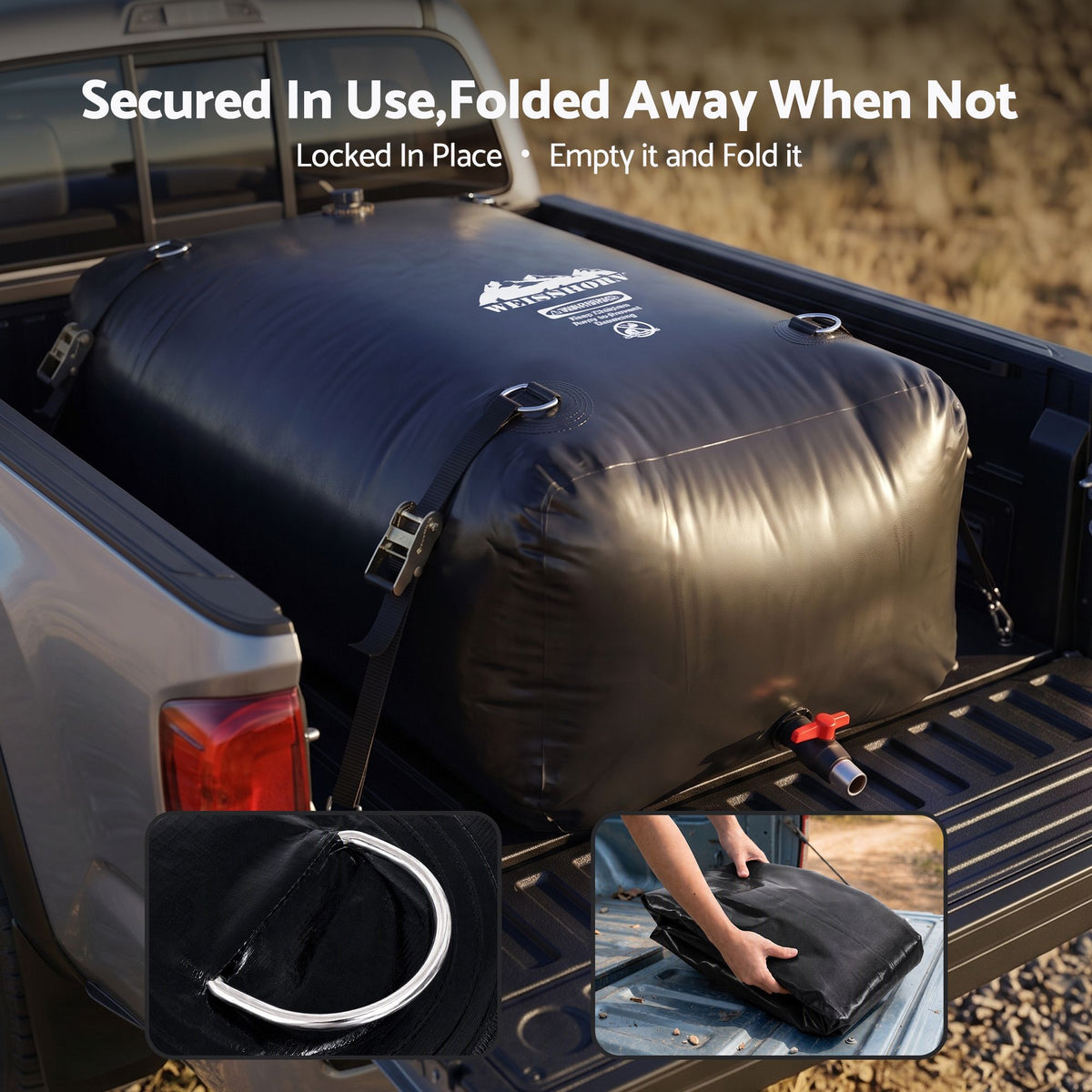 Weisshorn 1000L Water Bladder Bag Portable Large Storage Tank Container Camping Outdoor