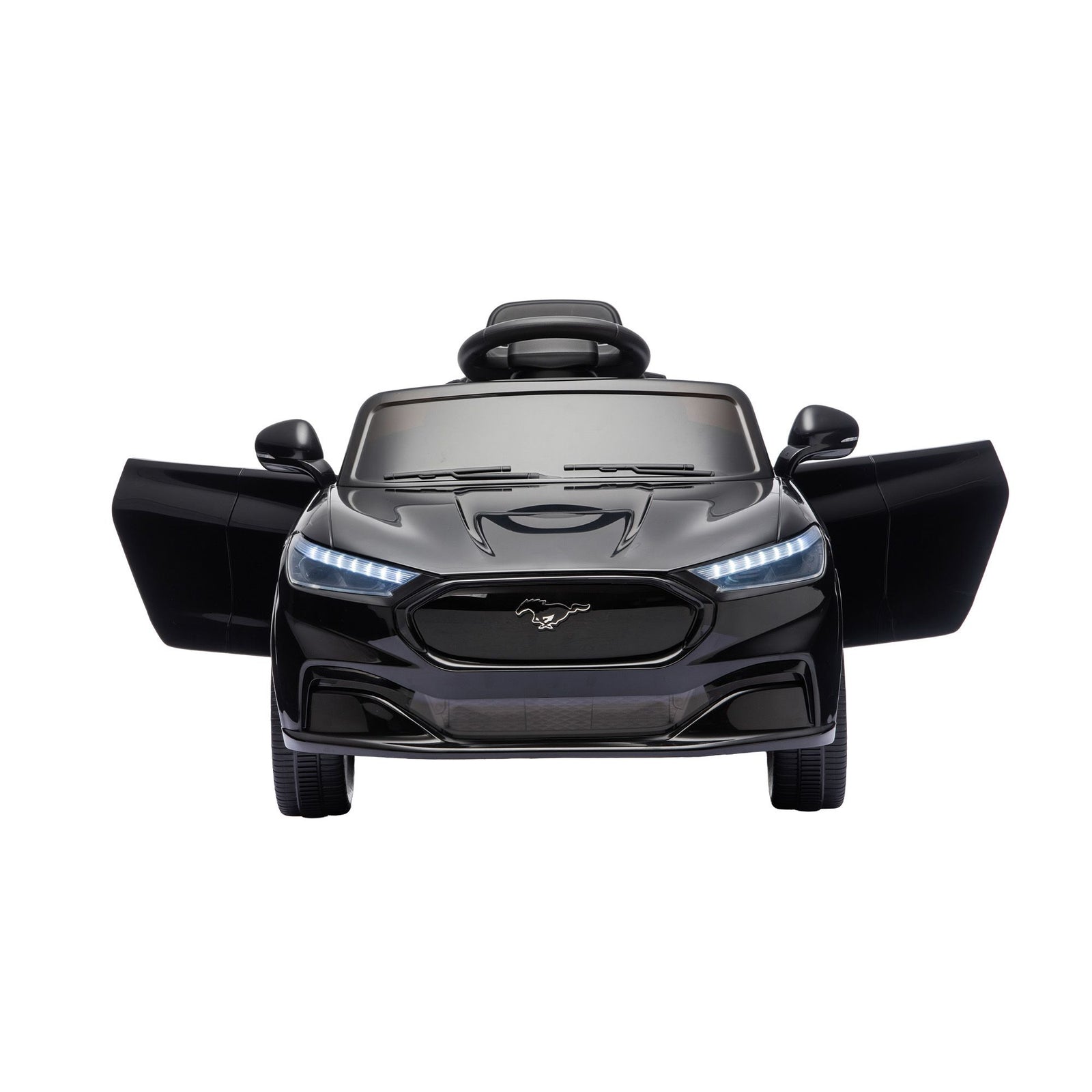 Kids Ride On Car 12V Licensed Ford Electric Toy with Remote Control Horn Music 97x61cm Black