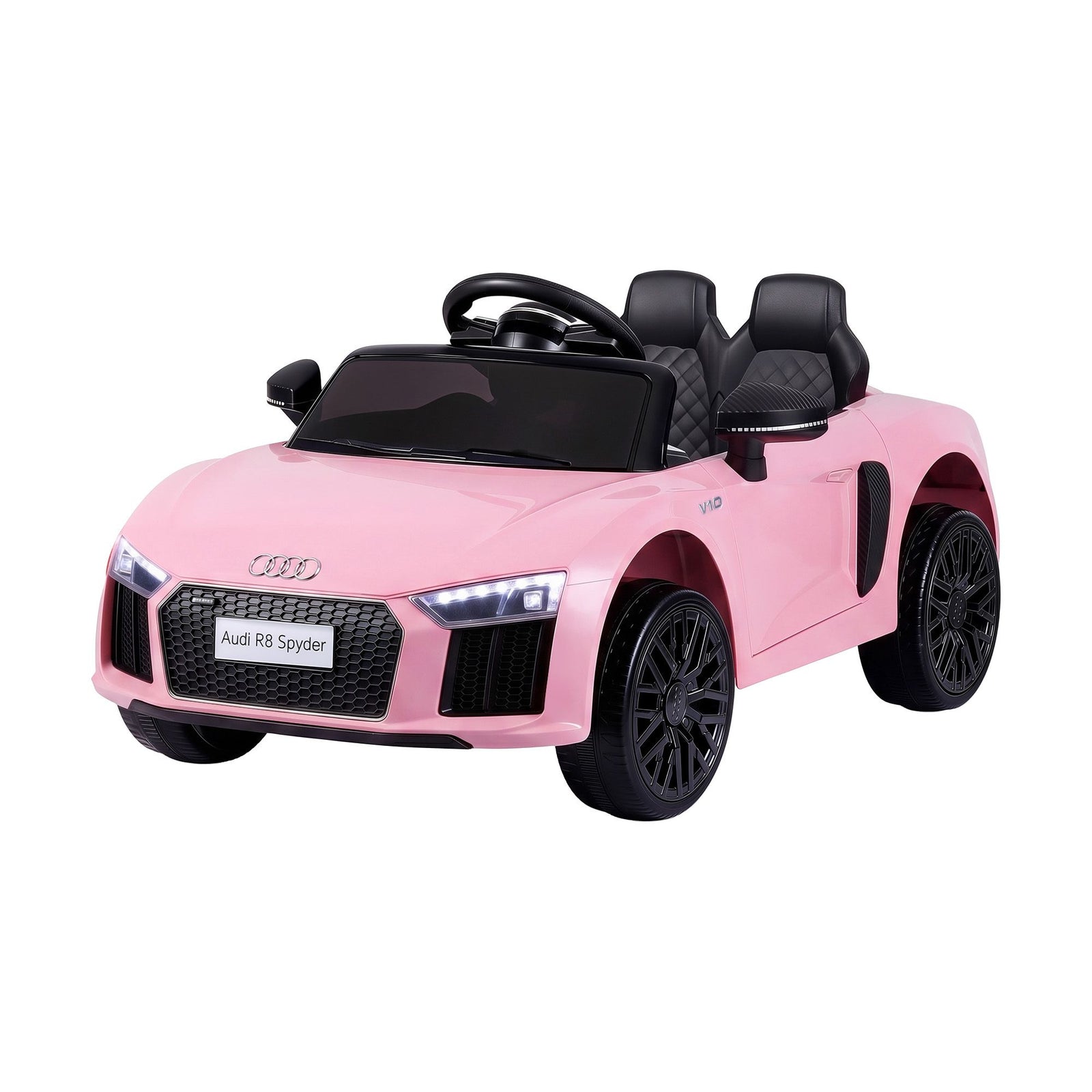 Ride On Car Licensed Audi R8 12V Electric Car for Kids Battery Pink