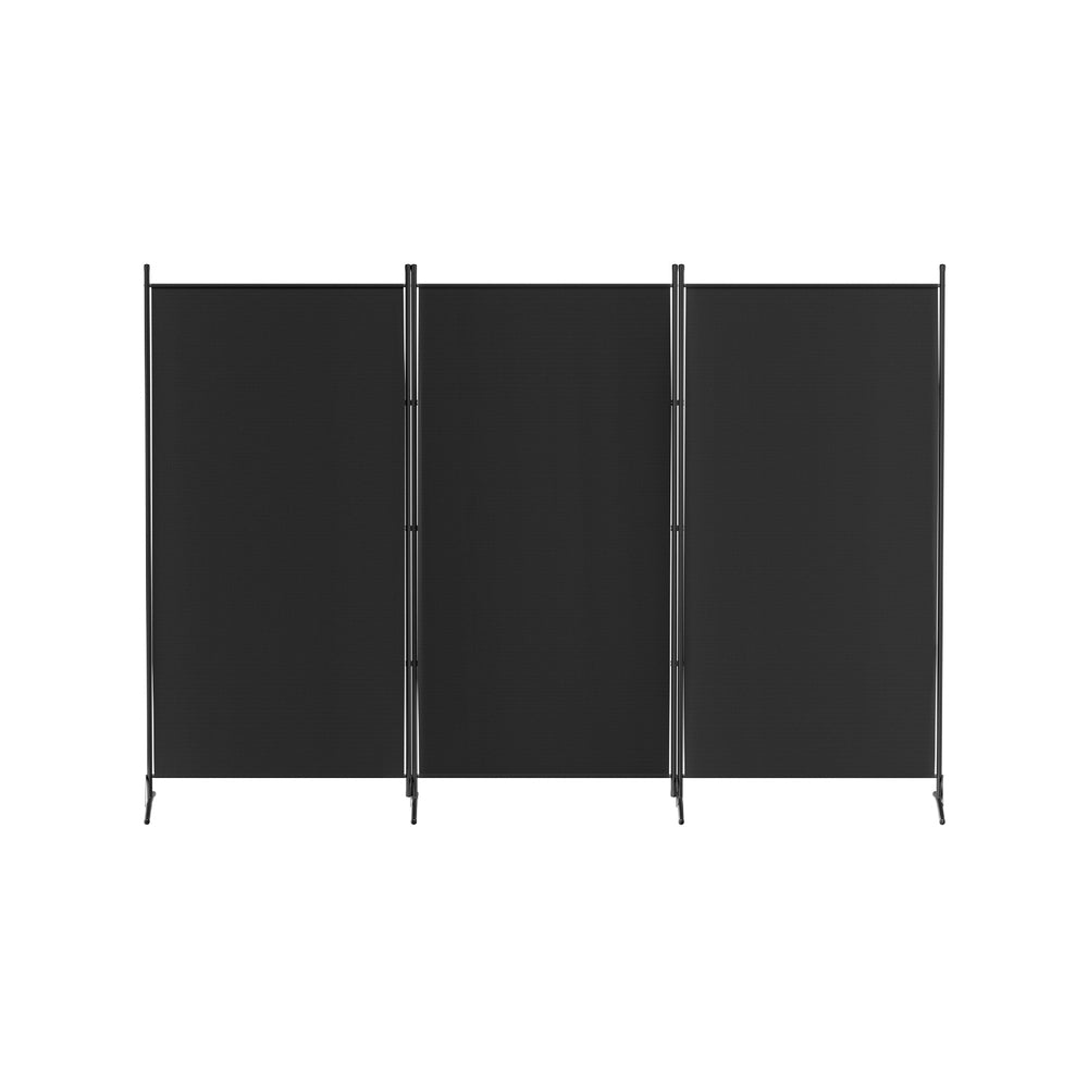 Artiss 3 Panel Room Divider Screen 260x180cm Fabric Black