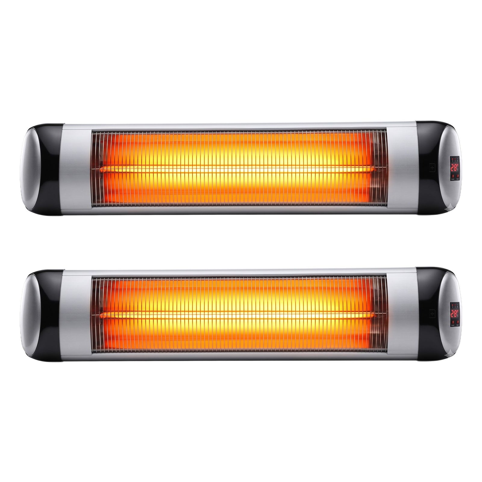 Devanti 2PCS Electric Radiant Strip Heater Outdoor Indoor Patio Infrared Heaters 2000W