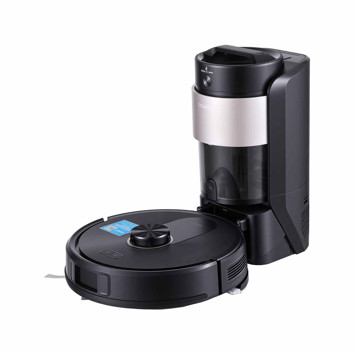DEVANTI Robot Vacuum and Mop, Self-Empty APP Control 6000Pa LDS Laser 3in1