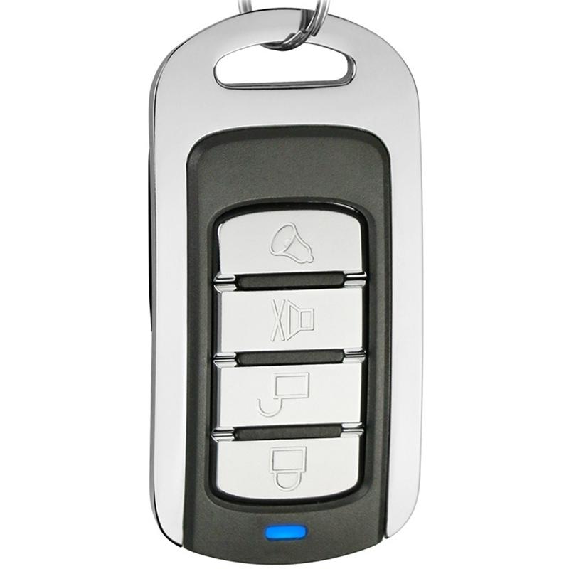 4-Button Metal Remote For Car Garage Door - 433Mhz-1915197109313867776