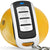 4-Button Metal Remote For Car Garage Door - 433Mhz-1915197109313867780