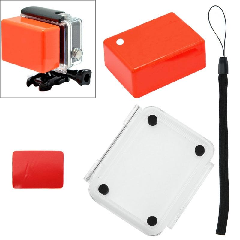 Waterproof Floaty Sponge Case With Adhesive Sticker And Lanyard For Sj4000 / Sj5000 / Sj6000 - Backdoor Cover-1915198233546723331