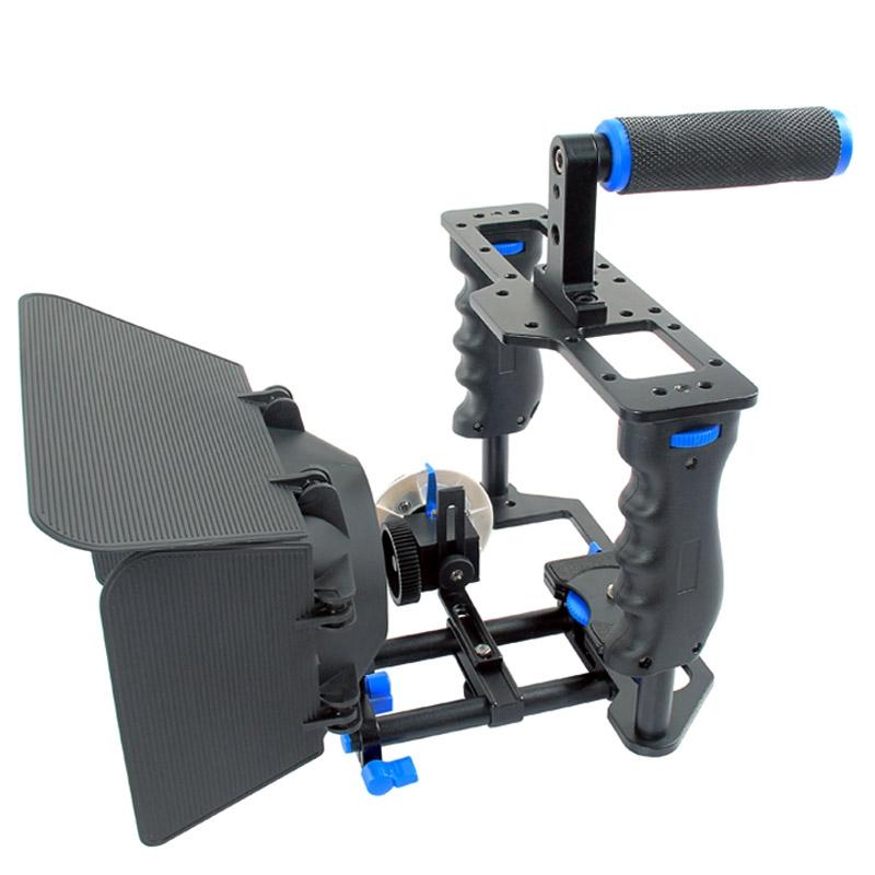 Large Handle Camera Cage & Matte Box Kit For Dslr / Video Camera-1915198432709054467