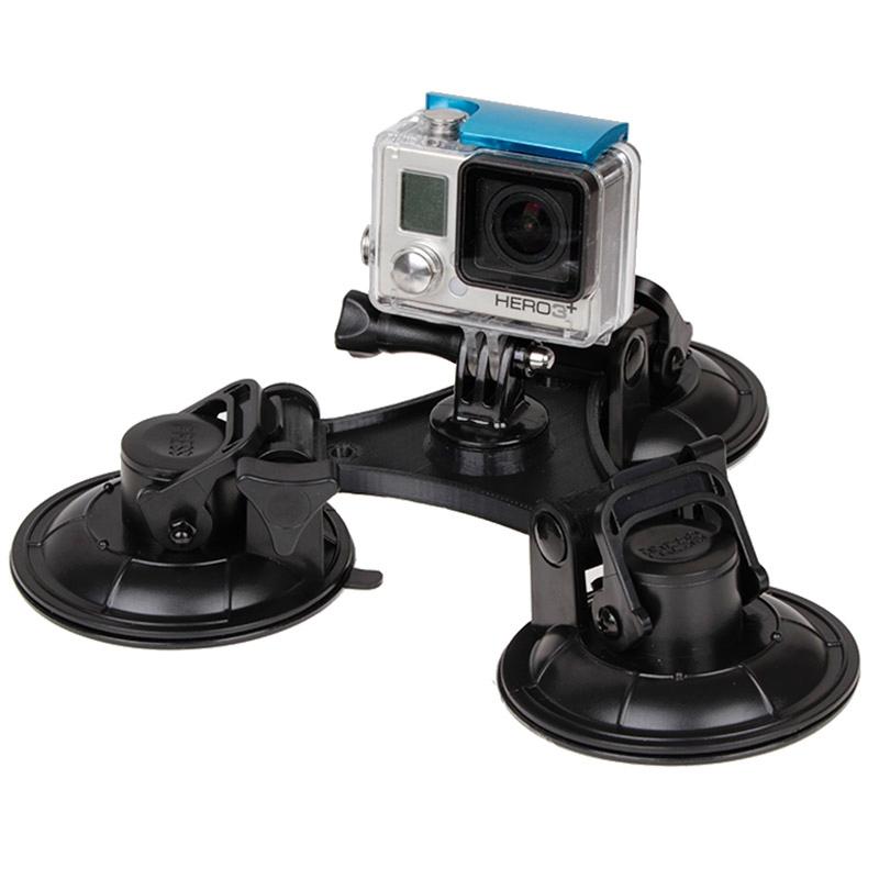 Triangle Suction Cup Mount For Action Cameras With Screwdriver-1915197563175309318