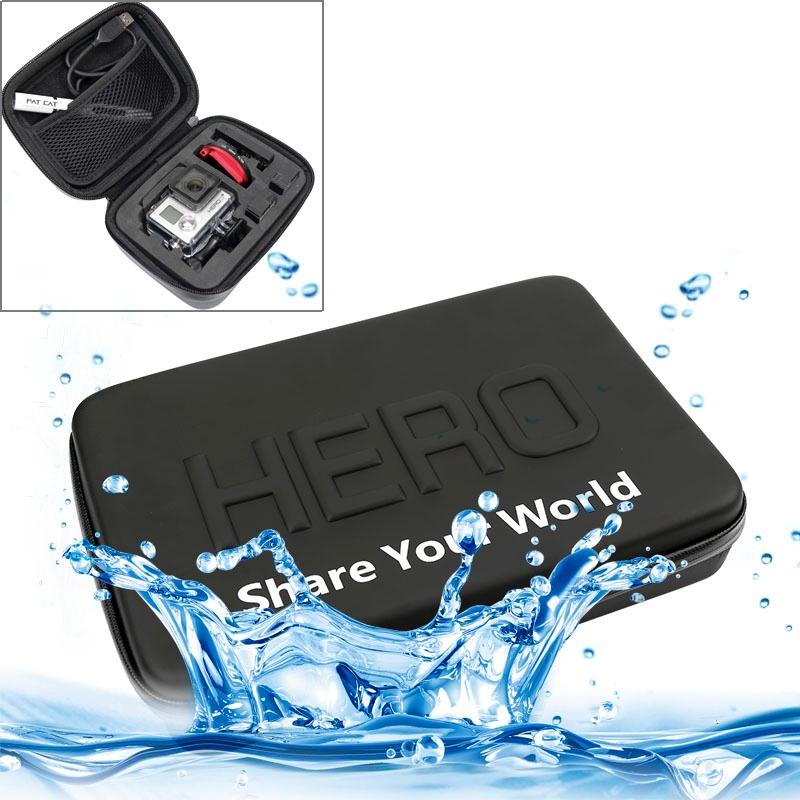 Portable Shockproof Waterproof Travel Case For Action Cameras - Fits Gopro Insta360 Dji - 16Cm X 12Cm X 7Cm-1915197750107049985
