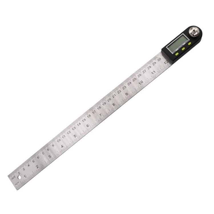 2-In-1 Digital Angle Finder Protractor - 300Mm Goniometer Ruler-1915198424450469896