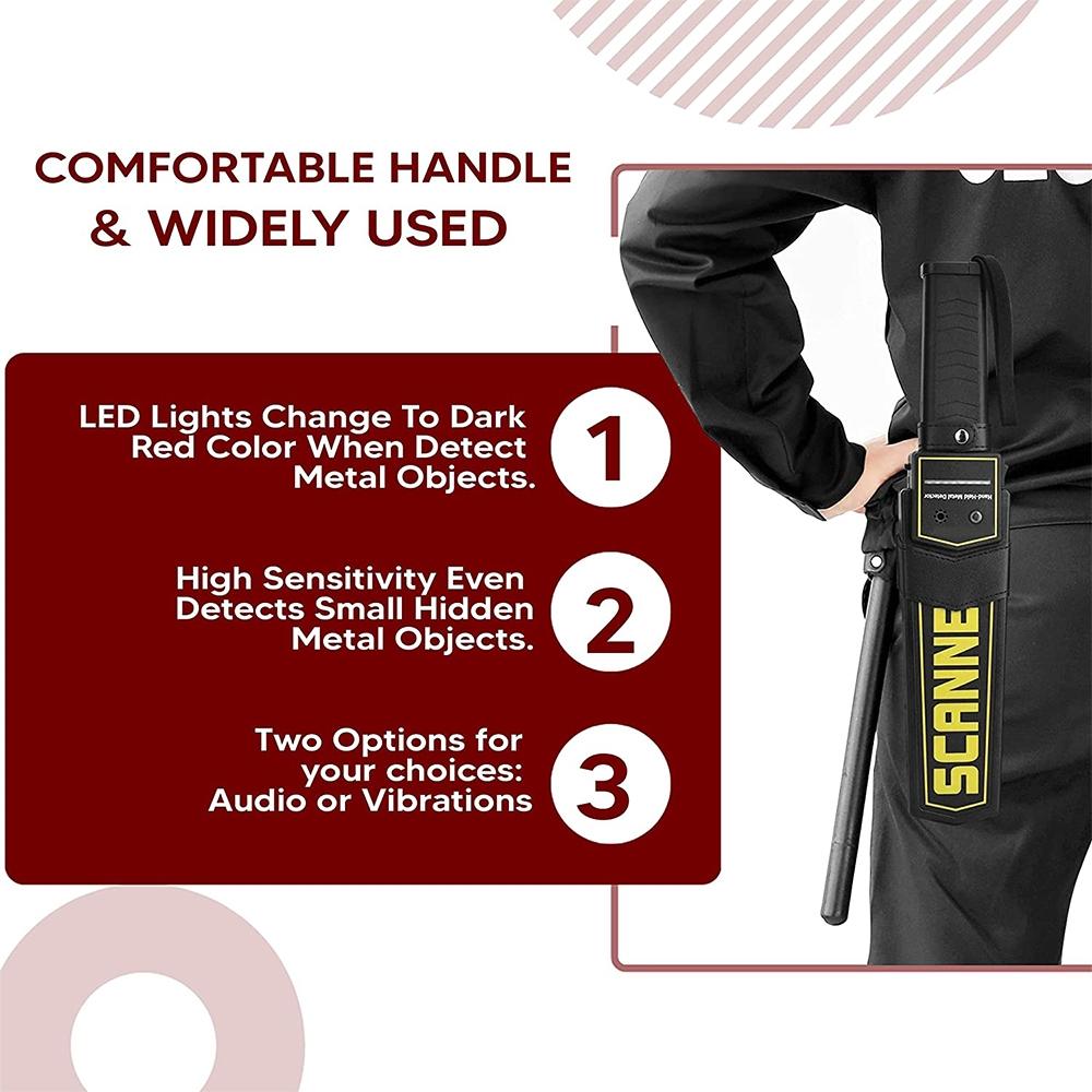 Hand-Held Metal Detector - 60Mm Detection Distance-1943465055131668486