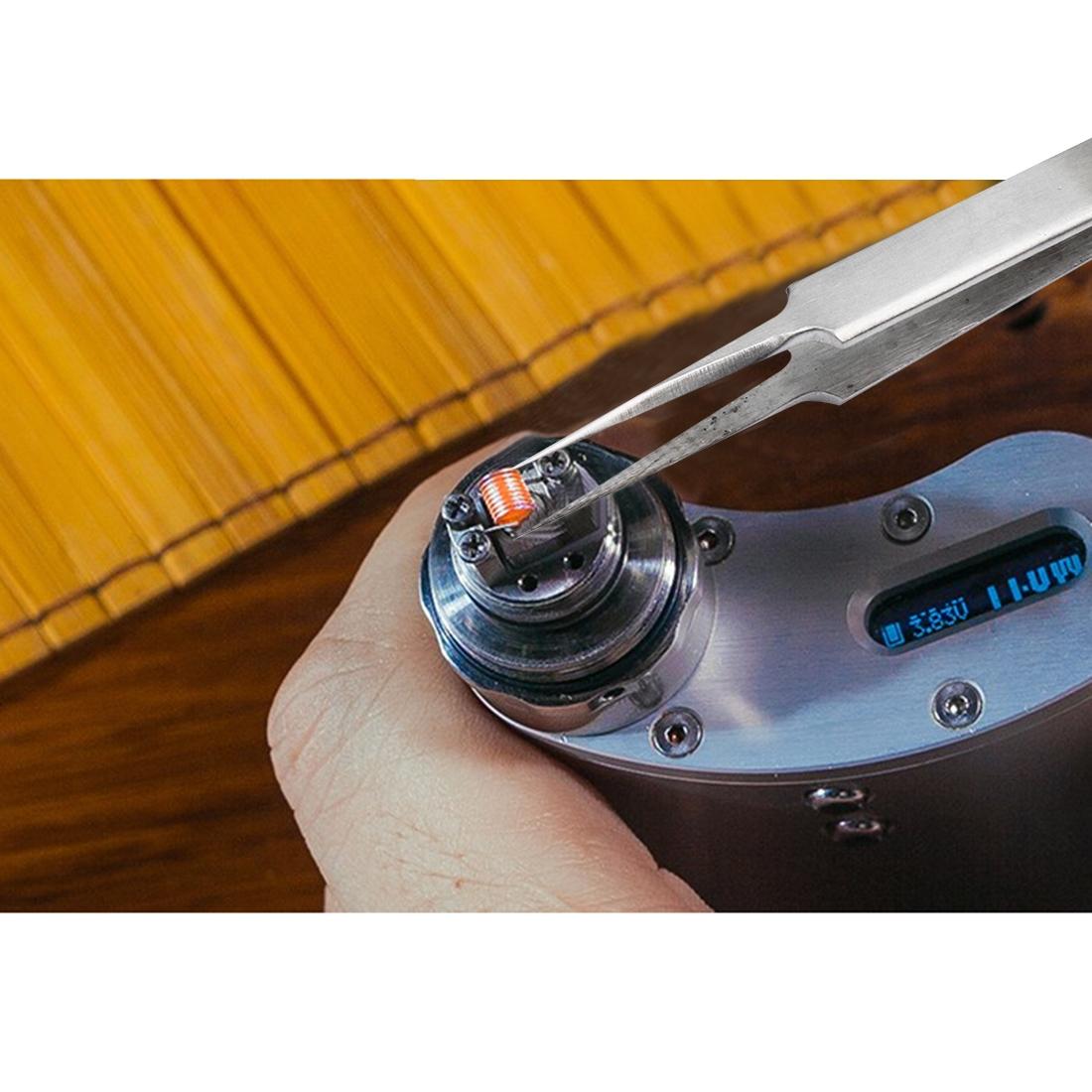 Stainless Steel Anti-Slip Tweezers - Non-Slip Grip-1915197274959515655