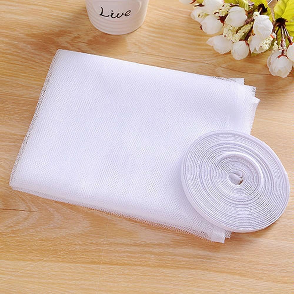White Diy Window Screen With Hook And Loop Fastener For Mosquito Net-1915197747816960003