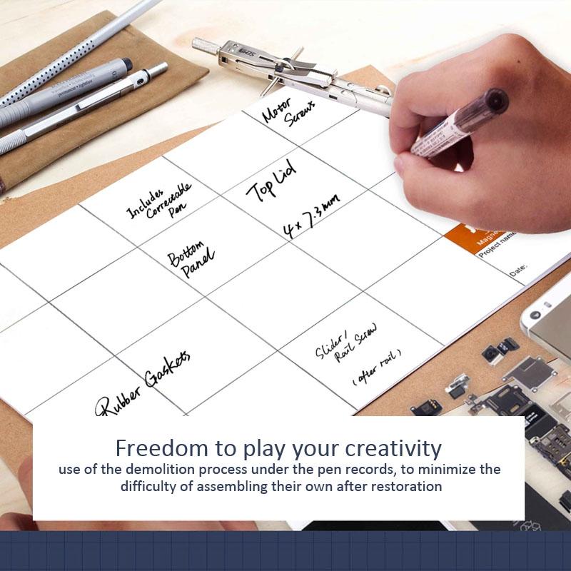 Magnetic Project Mat With Marker Pen For Phone Repair - 25Cm X 20Cm-1915197522847076357