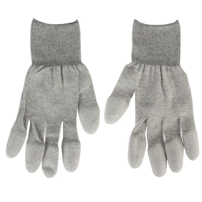 Universal Size Esd Safe Pu Fingertip Coating Gloves For Electronics Repair - Pair-1915197738044231681