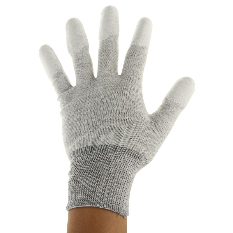 Universal Size Esd Safe Pu Fingertip Coating Gloves For Electronics Repair - Pair-1915197738044231681