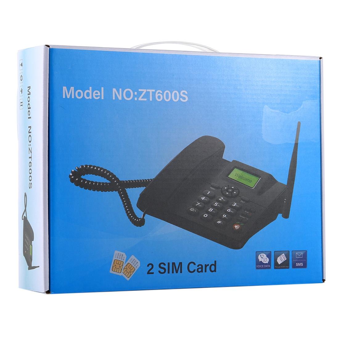 Zt600S Fixed Wireless Gsm Business Phone With 2.4 Tft Screen - Black-1915197637242523656