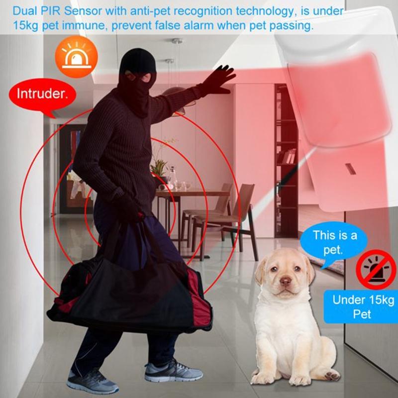 Wireless Dual Motion Detector - Infrared & Microwave White-1915197758973808646