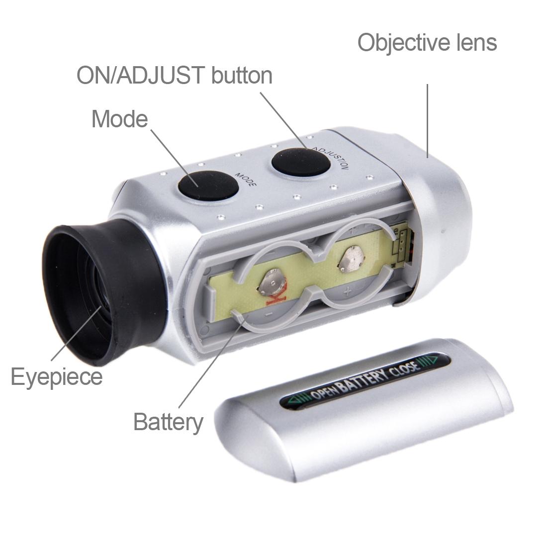 7X Digital Golf Telescope With Measuring Instrument And Padded Case-1915198275573649413