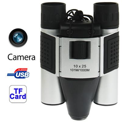 5-In-1 Binocular Camera With Video Digital Pc Cam And Tf Card Reader - 10X25Mm 101M / 1000M Field Of View - Compact Size-1915197401744936969