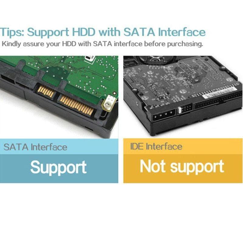 High-Speed Usb 3.0 To Sata Dock For 2.5 / 3.5 Hdd - Black-1915196726269054978