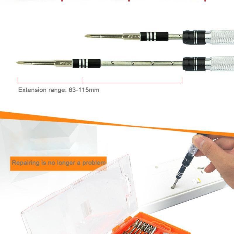 30-In-1 Interchangeable Screwdriver Set - Aviation Aluminum-1915197696222826499