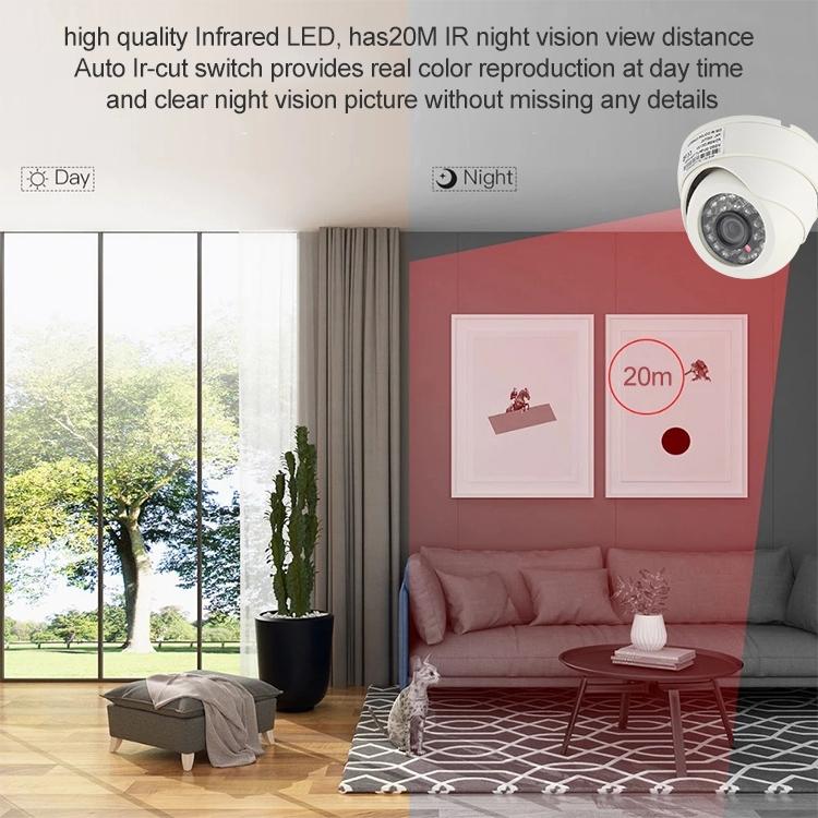 24 Led Infrared Camera With 3.6Mm Lens - 20M Ir Distance Abs Material-1915198042827526145