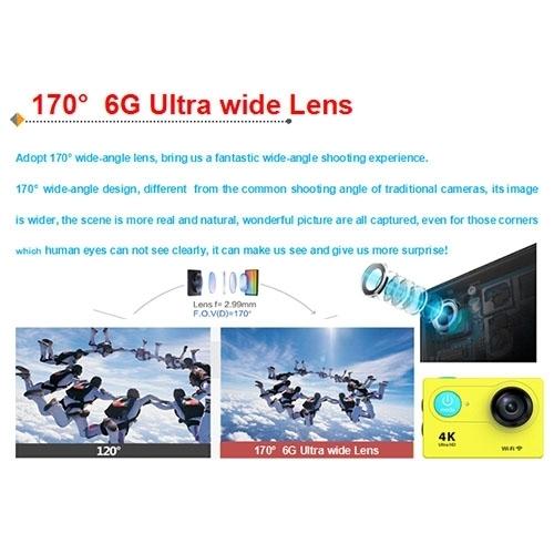 4K Ultra Hd Wifi Sports Camera With 170 Degree Wide Angle Lens And Waterproof Capability-1915196787489116169