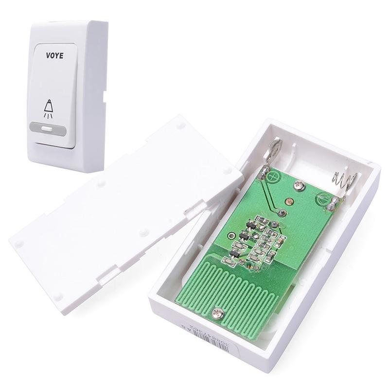 Double-Receiver Wireless Door Bell With Remote Control - White-1915197878637301763