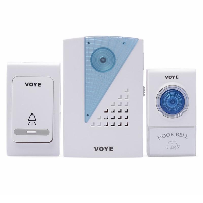 2 Remote Control Wireless Doorbell - White-1915197716821053440