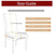 Anyhouz Chair Cover Coffee Corn Kernels Waterproof Universal Size for Dining Room Stretch Seat Slipcovers