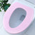 Anyhouz Toilet Seat Cover Pink Water Proof High Foam EVA Simple Type O Pad for Bathroom  Accessories