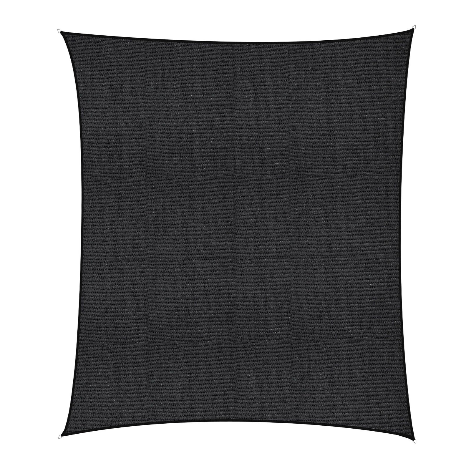 Instahut Sun Shade Sail Cloth 98% UV Block Outdoor Canopy Rectangle 5X6M Black