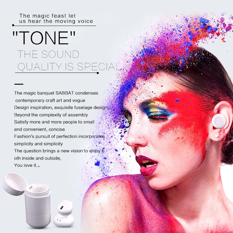 Mini Bluetooth 4.2 In-Ear Stereo Earphone With Charging Box - Single Ear-1915198076642004998