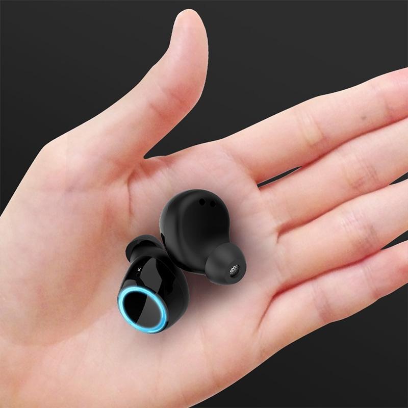 Wireless Tws Earphones With Charging Box - V7 Bluetooth 5.0 - Silver-1915196601257824262