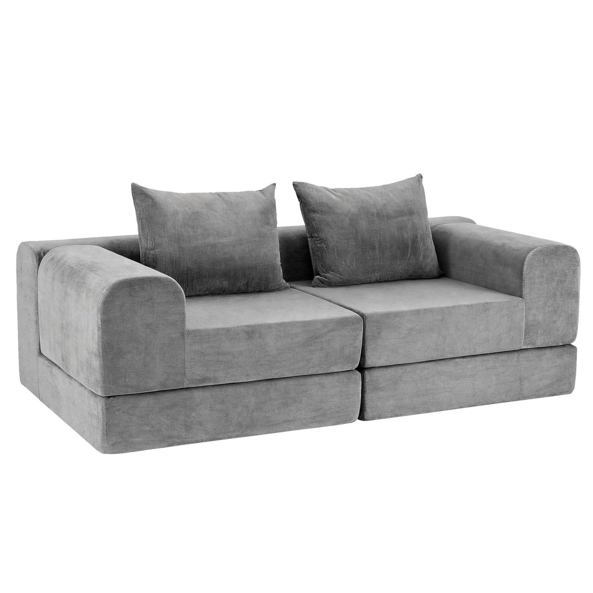 Artiss 5-in-1 Convertible Sofa Bed Floor Mattress Modular Boneless Curved Couch