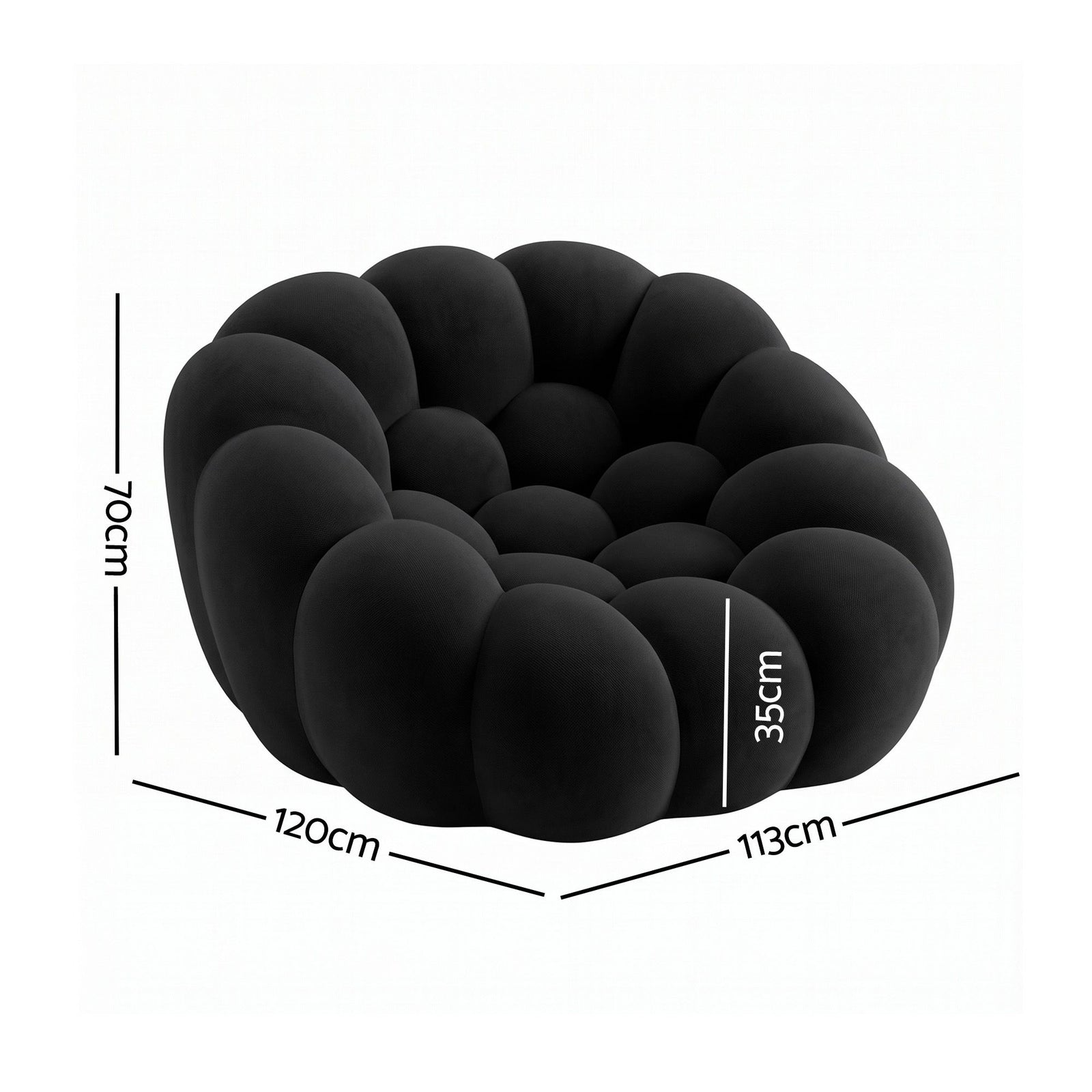 Artiss Bubble Floor Sofa Lazy Couch Single Lounge Chair Reading Accent Chairs