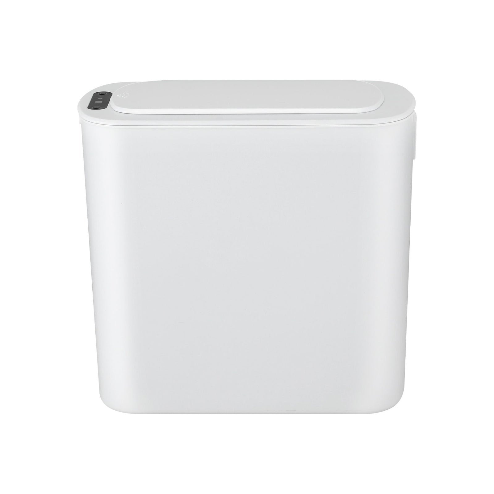 Devanti Automatic Trash Bin with Lid 11L Motion Sensor Kitchen Bin Touchless Garbage Can Modern White Plastic Slim Rubbish Bin with Liner Holder for Kitchen, Home, Office