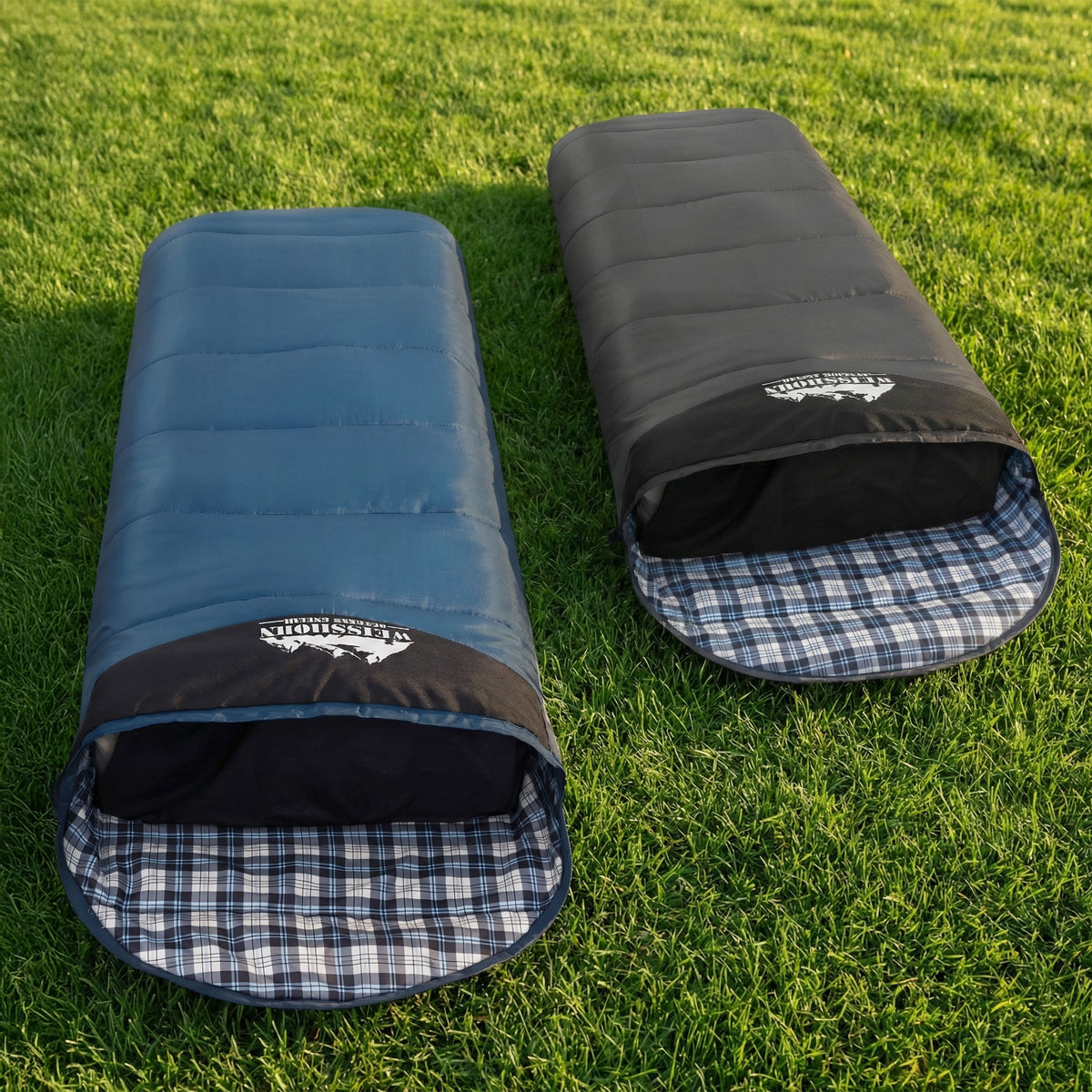 Weisshorn Sleeping Bag Set of 2 Single Thermal Camping Hiking Tent 0℃