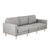 Artiss Sofa 3 Seater Extra Large Linen Fabric Grey