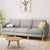 Artiss Sofa 3 Seater Extra Large Linen Fabric Grey